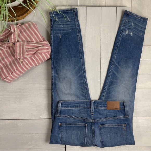 Madewell Slim Straight Jeans: Distressed Button-Front Edition - Picture 7 of 16